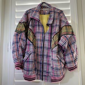 Free People checkered jacket